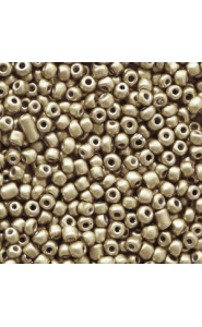 Seed beads 11/0 (2mm) Red gold metallic